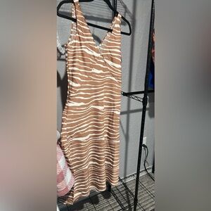 Target Brown and White Animal Print Dress
